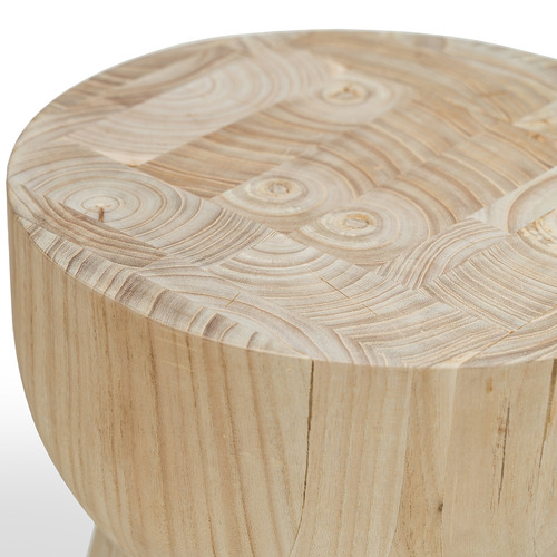 Wood best sale hourglass stool